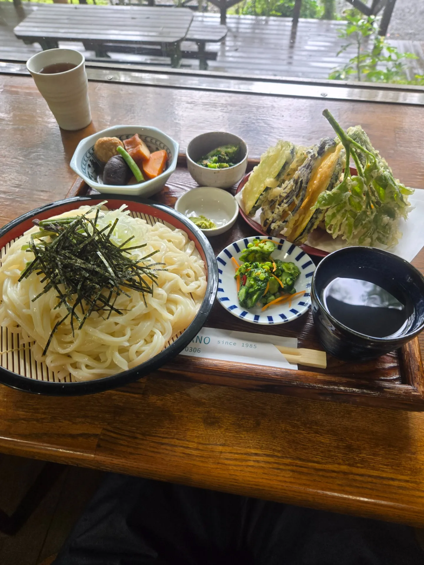 雨の中の釣り